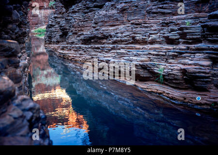 Hankock Gorge Karijini National Park, Western Australia Stockfoto