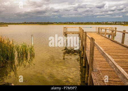 Ausblick über den See von Joondalup Joondalup zu Wanneroo Perth West Australien Stockfoto