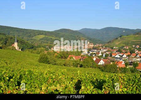 Frankreich, Bas Rhin, Alsace Wine Route, Andlau Stockfoto