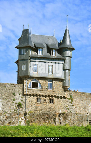 Frankreich, baute der Oberstadt, Granville, Cotentin, Manche auf einer felsigen Landzunge auf der fernöstlichen Punkt der Bucht von Mont Saint Michel Stockfoto