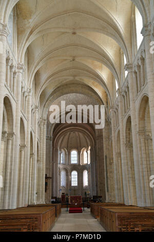 Frankreich, Seine Maritime, Saint-Martin de Boscherville, Saint Georges de Boscherville Abtei aus dem 12. Jahrhundert Stockfoto