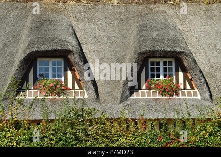 Frankreich, Calvados, Pays d'Auge, Beuvron-en-Auge, mit der Bezeichnung les plus beaux villages de France (Schönste Dörfer Frankreichs) Stockfoto