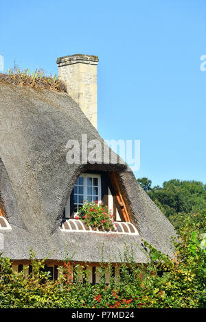 Frankreich, Calvados, Pays d'Auge, Beuvron-en-Auge, mit der Bezeichnung les plus beaux villages de France (Schönste Dörfer Frankreichs) Stockfoto