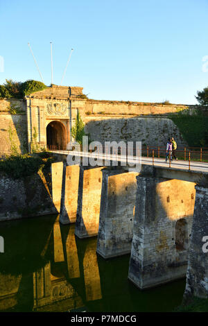 Frankreich, Charente Maritime, d'Oléron, Château d'Oléron, Zitadelle, Royal Gate Stockfoto