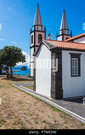 Portugal, Azoren, Pico, Madalena, Kirche Santa Maria Madalena. Stockfoto