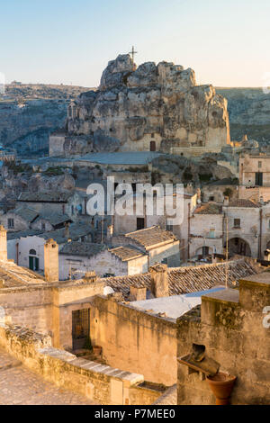 Sasso Caveoso Bezirk in der Sassi von Matera, Provinz Matera, Basilikata, Italien Stockfoto