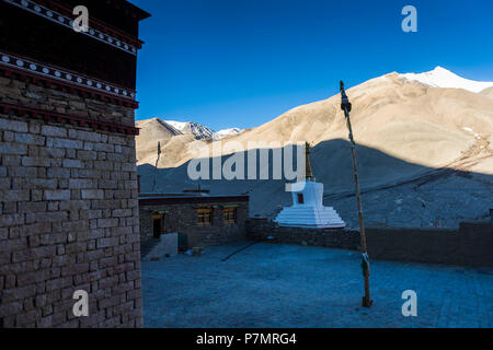 Das kloster Rombuk in Tibet, Stockfoto