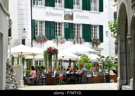 Schweiz, Solothurn, historischen barocken Viertel, Friedhofplatz Stockfoto