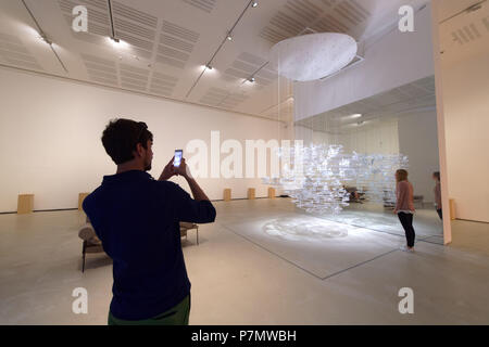 Italien, Latium, Rom, MAXXI, Museo delle Arti del XXI secolo, XXI Jahrhundert Museum der Feinen Künste, die von der Architektin Zaha Hadid Stockfoto