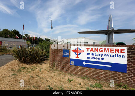 Allgemeine Ansichten des Tangmere Military Aviation Museum in Tangmere, Chichester, West Sussex, UK. Stockfoto