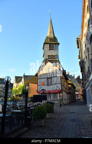 Frankreich, Calvados, Pays d ' Auge, Honfleur, Sainte Catherine Kirche, der Glockenturm Stockfoto