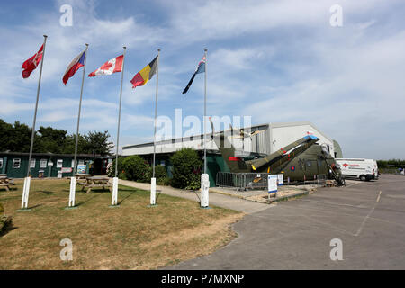 Allgemeine Ansichten des Tangmere Military Aviation Museum in Tangmere, Chichester, West Sussex, UK. Stockfoto