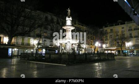 FUENTE DE LOS GIGANTES REALIZADA EN EL SIGLO XVII Y TRASLADADA A LA PLAZA BIBARRAMBLA EN 1940. Ort: Außen, SPANIEN. Stockfoto