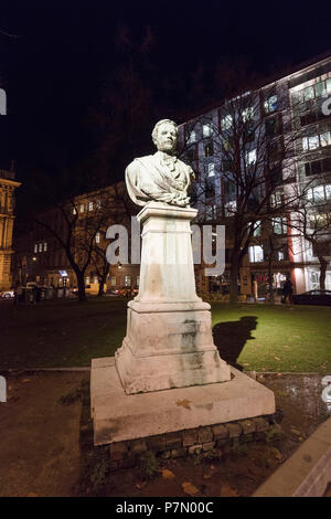 Memorial statue am Szechenyi Istvan ter Park, Budapest, Ungarn Stockfoto