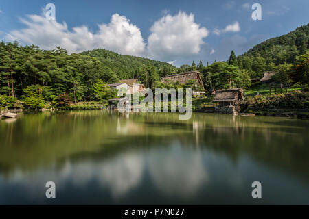 Keine Sato Hida Folk Village, Bezirk der Präfektur Gifu, Takayama, Japan Stockfoto