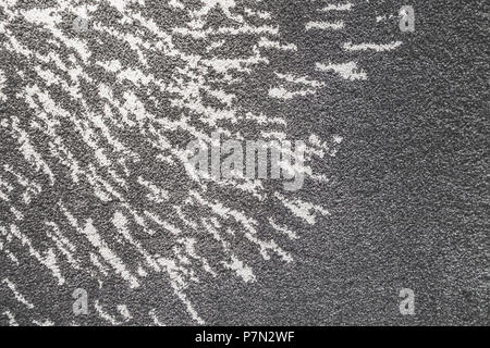 Weiße und graue nahtlose Teppich, abstrakte Muster Hintergrund. Stockfoto