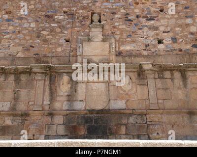 PLAZA MAYOR: FORO DE LOS BALBOS, Fuente. Stockfoto