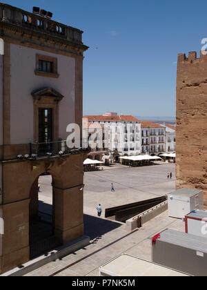 PLAZA MAYOR: FORO DE LOS BALBOS, Fuente. Stockfoto