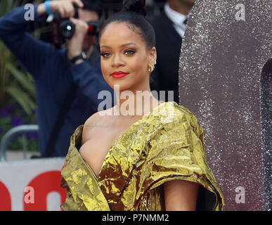 13.Juni 2018 - Rihanna Teilnahme an 8 Ocean's Europäische Premiere, Cineworld Leicester Square in London, England, Großbritannien Stockfoto