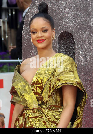 13.Juni 2018 - Rihanna Teilnahme an 8 Ocean's Europäische Premiere, Cineworld Leicester Square in London, England, Großbritannien Stockfoto