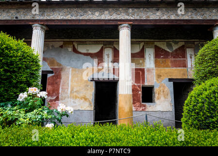 Pompeji, archäologische Stätte in der Nähe von Neapel, Haus der Venus in der Muschel, Casa della Venere in Conchiglia, Italien Stockfoto