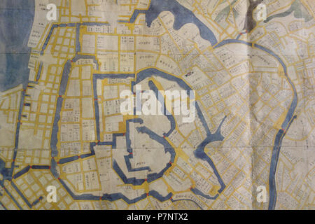 N/A. N/A 374 Tokyo Map Detail 1 - National Archive von Japan - Tokio, Japan - DSC 06524 Stockfoto