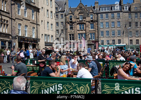 Das Grassmarket, Edinburgh, Schottland Großbritannien Stockfoto