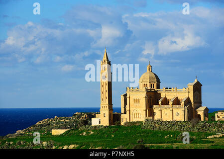 Ta' Pinu Basilika, Gharb, Insel Gozo, Malta Stockfoto