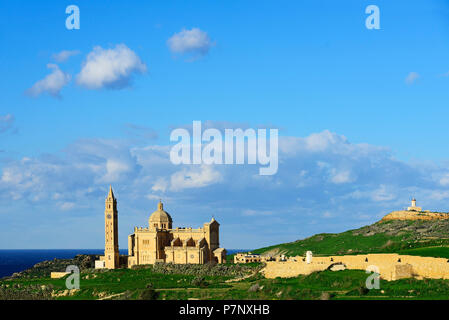 Ta' Pinu Basilika, Gharb, Insel Gozo, Malta Stockfoto