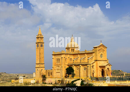 Ta' Pinu Basilika, Gharb, Insel Gozo, Malta Stockfoto