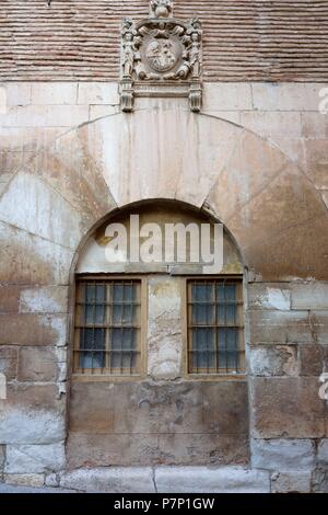 COLEGIAL IGLESIA DE SANTA MARIA DE LOS SAGRADOS CORPORALES. DAROCA, Zaragoza, ARAGON, ESPAÑA. Stockfoto