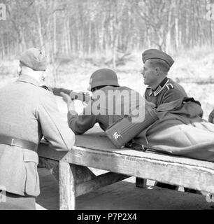 Ca. 1939,1941, Ausbildung Wehrmacht, Ulm, Deutschland Stockfoto