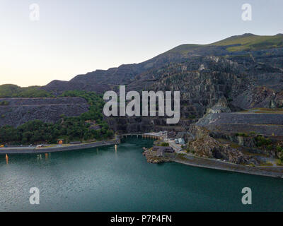 Snowdonia National Park im Norden von Wales im Juni 2018 getroffen Stockfoto