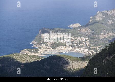 Port de Soller, Balearen, Spanien. Stockfoto