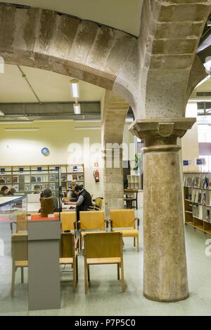 Biblioteca publica können Verkäufe, Conselleria d'EDUCACIÓ I Cultura, Palma, Mallorca, Balearen, Spanien, Europa. Stockfoto