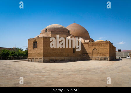 Blaue Moschee (Goy Machid) in Tabriz, Iran. Die Moschee wurde in 1465 gebaut. Täbris. Osten Aserbaidschan Provinz. Iran Stockfoto