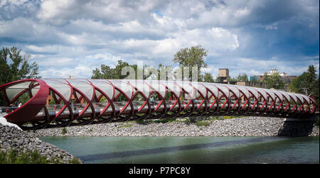 Peace Bridge Calgary, Alberta Kanada Stockfoto