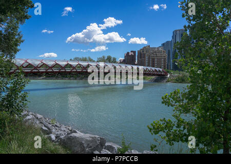 Peace Bridge Calgary, Alberta Kanada Stockfoto