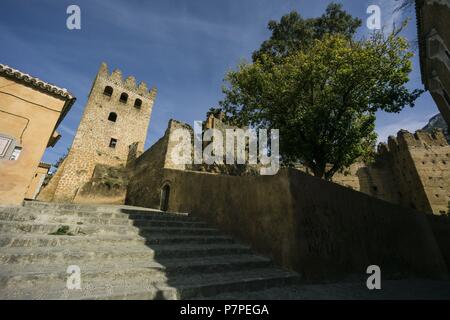 Alcazaba (Kasbah), construida por Muley Ismail ein finales Del Siglo XVII, Chefchauen, --Chauen, Marruecos, Norte de Afrika, continente Africano. Stockfoto