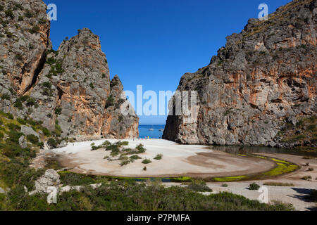 Platja de Torrent de Pareis auf Mallorca Stockfoto