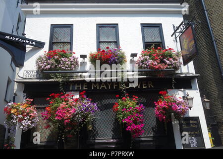 Mayflower Pub, Rothehithe Street, London SE16 Stockfoto