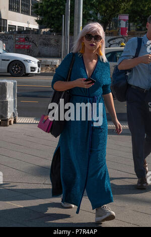 Berlin, Deutschland. 05. Juli 2018. Fashion Street in Berlin Fashion Week Credit: Beata Siewicz/Pacific Press/Alamy leben Nachrichten Stockfoto