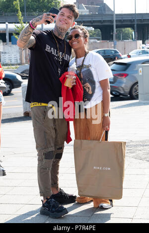 Berlin, Deutschland. 05. Juli 2018. Fashion Street in Berlin Fashion Week Credit: Beata Siewicz/Pacific Press/Alamy leben Nachrichten Stockfoto
