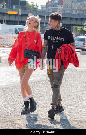 Berlin, Deutschland. 05. Juli 2018. Fashion Street in Berlin Fashion Week Credit: Beata Siewicz/Pacific Press/Alamy leben Nachrichten Stockfoto