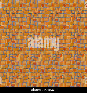 Seamles Bild von Braun Asien Fliesen für Wallpaper Hintergrund design Stockfoto