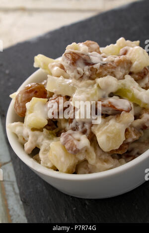 Vorbereitet Waldorfsalat Stockfoto