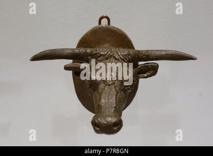 N/A. N/A 382 Untitle (Longhorn), von Charles M. Russell, undatiert, Bronze - Harry Ransom Center der Universität von Texas in Austin - DSC 08500 Stockfoto