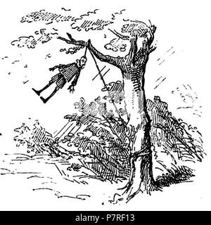 . Le avventure di Pinocchio. Italiano: "Le avventure di Pinocchio, Storia di un burattino", Carlo Collodi, Bemporad & figlio, Firenze 1892 (Illustrazioni di Enrico Mazzanti). N/A94 Collodi - Le avventure di Pinocchio, Bemporad, 1892 (Seite 72) Stockfoto