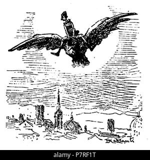 . Le avventure di Pinocchio. Italiano: "Le avventure di Pinocchio, Storia di un burattino", Carlo Collodi, Bemporad & figlio, Firenze 1892 (Illustrazioni di Enrico Mazzanti). N/A94 Collodi - Le avventure di Pinocchio, Bemporad, 1892 (Seite 116 Erntegut) Stockfoto