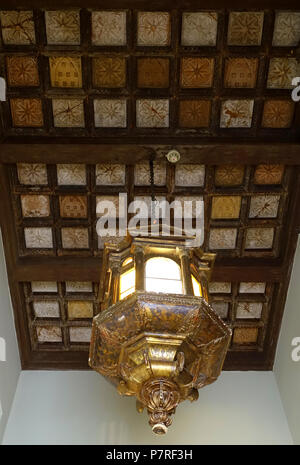 Englisch: Innenansicht von Vizcaya Museum und Gärten - Miami, Florida, USA. 13 März 2017, 11:42:19 302 Passage nach Osten Loggia - Vizcaya Museum und Gärten - Miami, Florida - DSC 08357 Stockfoto